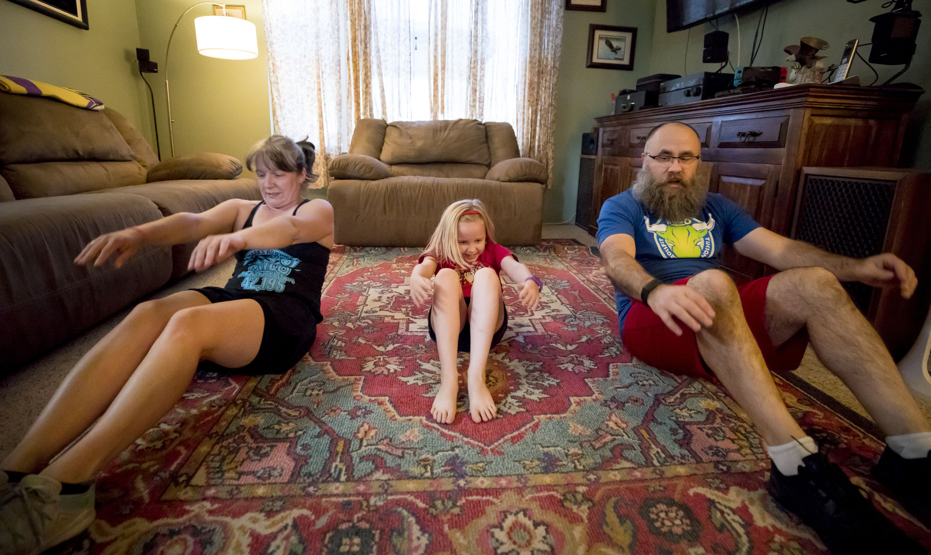 At-home family workouts